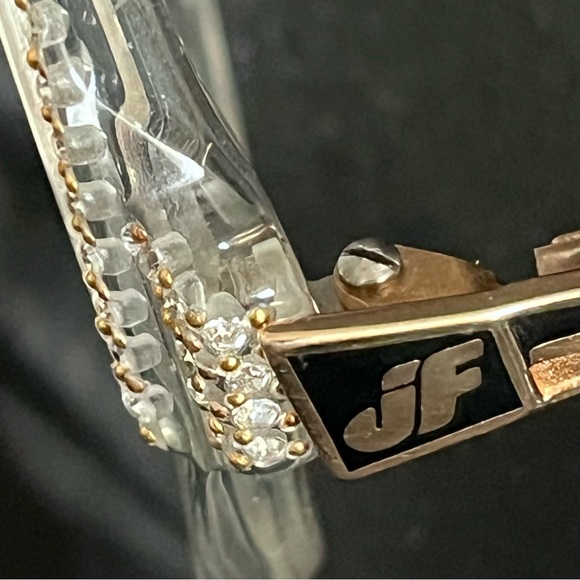 Jacques Fath Vintage Crystal Rhinestone Eyeglass Sunglass Frames - Picture 8 of 16